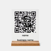 QR-Code-Acryl-Schild Acrylschild (Vorderseite)