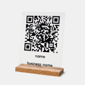 QR-Code-Acryl-Schild Acrylschild (Winkel)