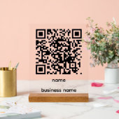 QR-Code-Acryl-Schild Acrylschild (Hochzeit)