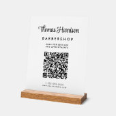 QR-Code Acrylschild (Winkel)
