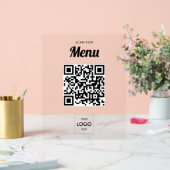 QR-Code Akryllische Beschriftung Acrylschild (Hochzeit)