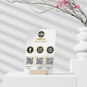 QR-Code Akryllische Schrift für Social Media - Maß Acrylschild