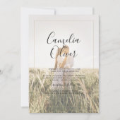 QR Code All-in-1 Rustic Terracotta GOLD Wedding Einladung (Vorderseite)