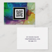 QR-Code Alle Größe Square Visitenkarte (Vorne/Hinten)