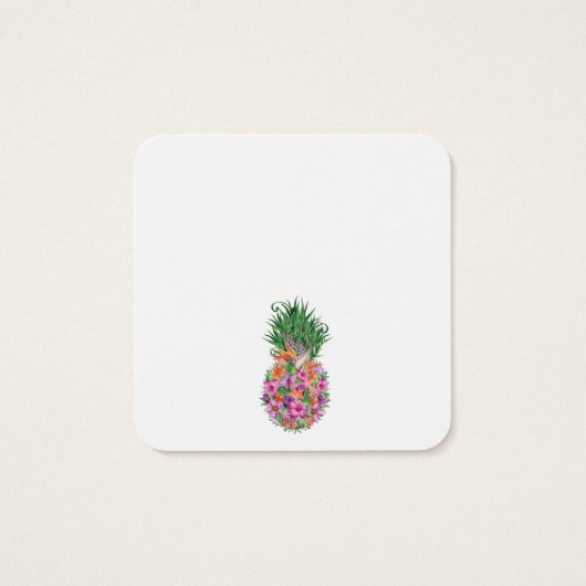 QR-Code Ananas-Ananas-Hochzeit Einladung (Rückseite)