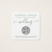 QR-Code Ananas-Ananas-Hochzeit Einladung (Vorderseite)