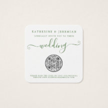 QR-Code Ananas-Ananas-Hochzeit Einladung