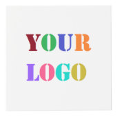 QR Code and Business Logo Promotional Cube Example Würfel (Rechts)