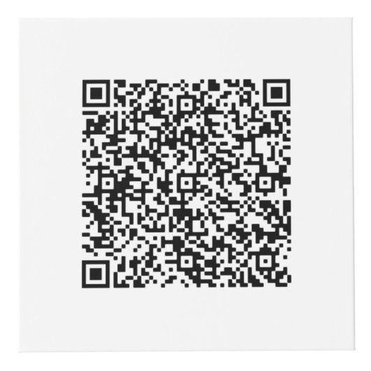 QR Code and Business Logo Promotional Cube Example Würfel (Vorderseite)