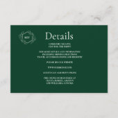 QR-Code Angaben zur Smaragdgrünen Umschließungskar Begleitkarte (Vorderseite)