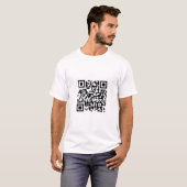 QR-Code Anpassbare Barcode-Vorlage Moderne T-Shirt (Vorne ganz)