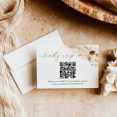 QR-Code-Antwortkarte | Boho Wedding RSVP Card Dankeskarte