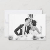 QR-Code-Antwortkarte | Foto Schwarz/Weiß-UAWG RSVP Karte (Rückseite)