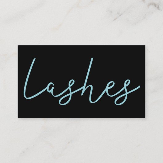 QR CODE Aqua-Blue-Black-Laser Techniker Typografie Visitenkarte (Vorderseite)