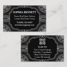QR-Code Art Deco Luxus-Immobilien