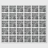 QR Code auf die Person stimmen Geschenkpapier (Flach)