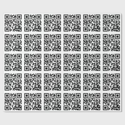 QR Code auf die Person stimmen Geschenkpapier (Flach)