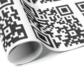 QR Code auf die Person stimmen Geschenkpapier (Rolleneckpunkt)