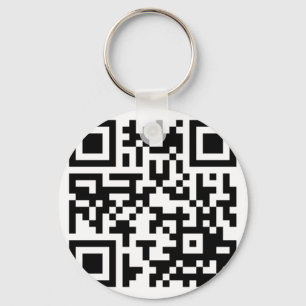 QR Code auf die Person stimmen Schlüsselanhänger