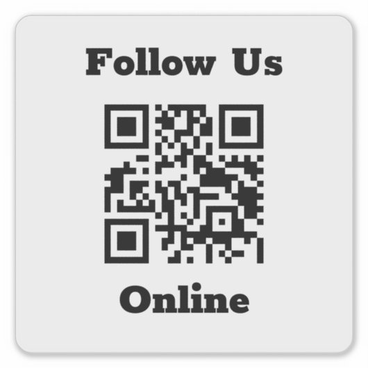 QR-Code auf einem Aufkleber (Vorderseite)