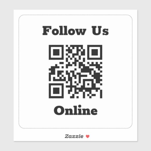 QR-Code auf einem Aufkleber (Blatt)