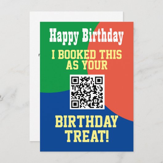 QR-Code auf einer Karte (Vorne/Hinten)