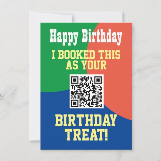 QR-Code auf einer Karte (Vorderseite)