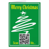 QR-Code auf einer Weihnachtskarte (Vorne)