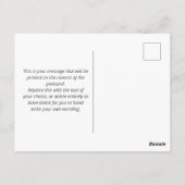 QR-Code auf einer Weihnachtskarte Postkarte (Rückseite)