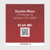 QR-Code Aufkleber (Blatt)