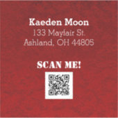 QR-Code Aufkleber (Vorderseite)