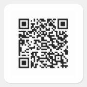 qr code Aufkleber (Vorderseite)