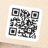 QR-Code-Aufkleber Quadratischer Aufkleber