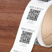 QR-Code-Aufladung Quadratischer Aufkleber