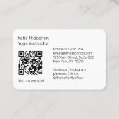 QR-Code - Augenyoga Reiki Wellness Visitenkarte (Rückseite)