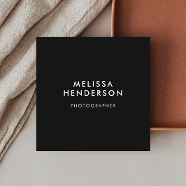 QR Code Ausgereifter Minimaler Schwarz Quadratische Visitenkarte