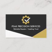 QR-Code Auto-Mechaniker Professioneller Service-Re Visitenkarte (Vorderseite)