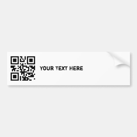 QR Code-Autoaufkleber-Schablone Autoaufkleber (Vorne)