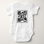qr Code Baby Strampler (Rückseite)
