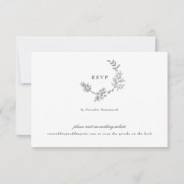 QR CODE BACK Hochzeit RSVP Karte