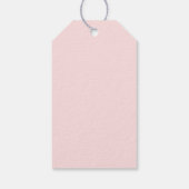 QR-Code-Bäckerei-Logo Rosa Geschäft Geschenkanhänger (Rückseite)