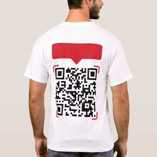 QR Code Bad Jokes T-Shirt (Rückseite)