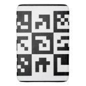 qr Code Badematte (Vorderseite Vertikal)