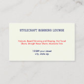 QR-Code Barber Haarstylist Visitenkarte (Rückseite)