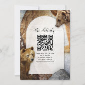 QR Code Bear Mountain Bachelorette Wochenende Einladung (Rückseite)