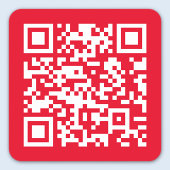QR-Code bei jeder Website INSTANT ERSTELLEN Quadratischer Aufkleber