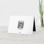 QR-Code benutzerdefinierte Geschäft Dankeskarte mi (Rückseite)