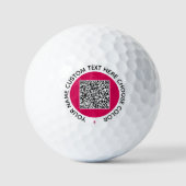 QR Code Benutzerdefinierte Text-Briefmarke Golfbäl Golfball (Vorderseite)