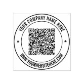 QR-Code Benutzerdefinierte Text-Business-Round-Rub Gummistempel (Prägung)