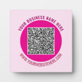 QR-Code Benutzerdefinierte Text-Plaque-Vorlage Ihr Fotoplatte (Vorderseite)